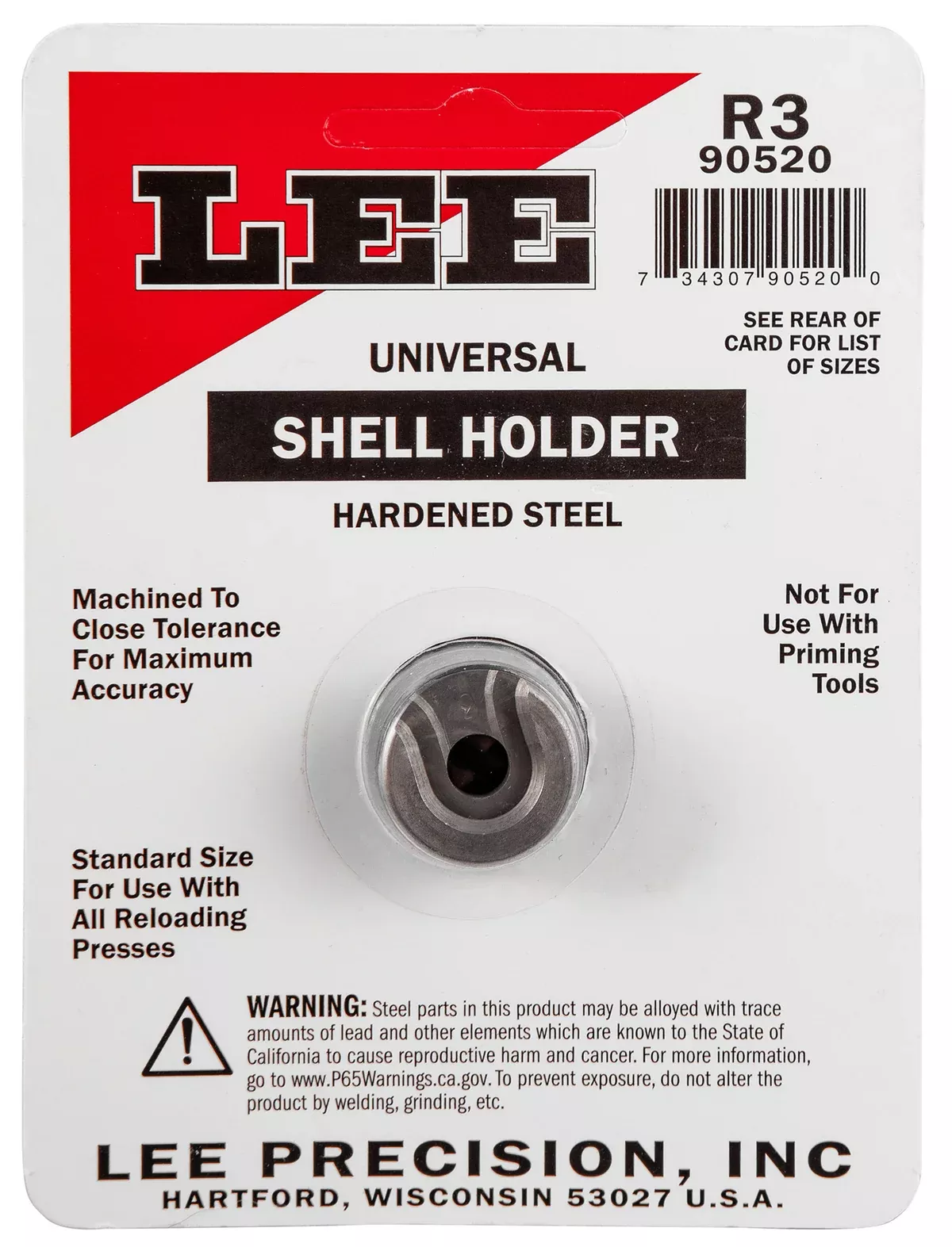 Lee Precision 90002 Shell Holder# 15R 25 ACP