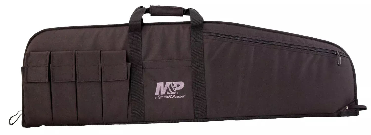 M&P Accessories 110015 Duty Series Medium Case Black Nylon Foam Padding