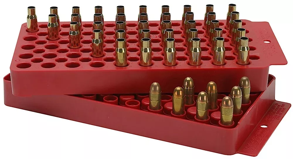 MTM Case-Gard LT150M30 Universal Loading TrayRed Multi-Caliber Plastic 50rd