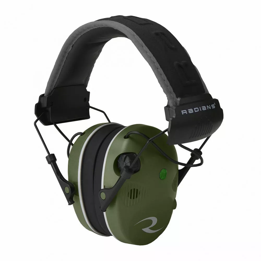 Radians R3400 Electronic Earmuffs Green/Black