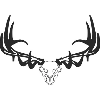 Raxx Bow Hanger Elk Skull, Black