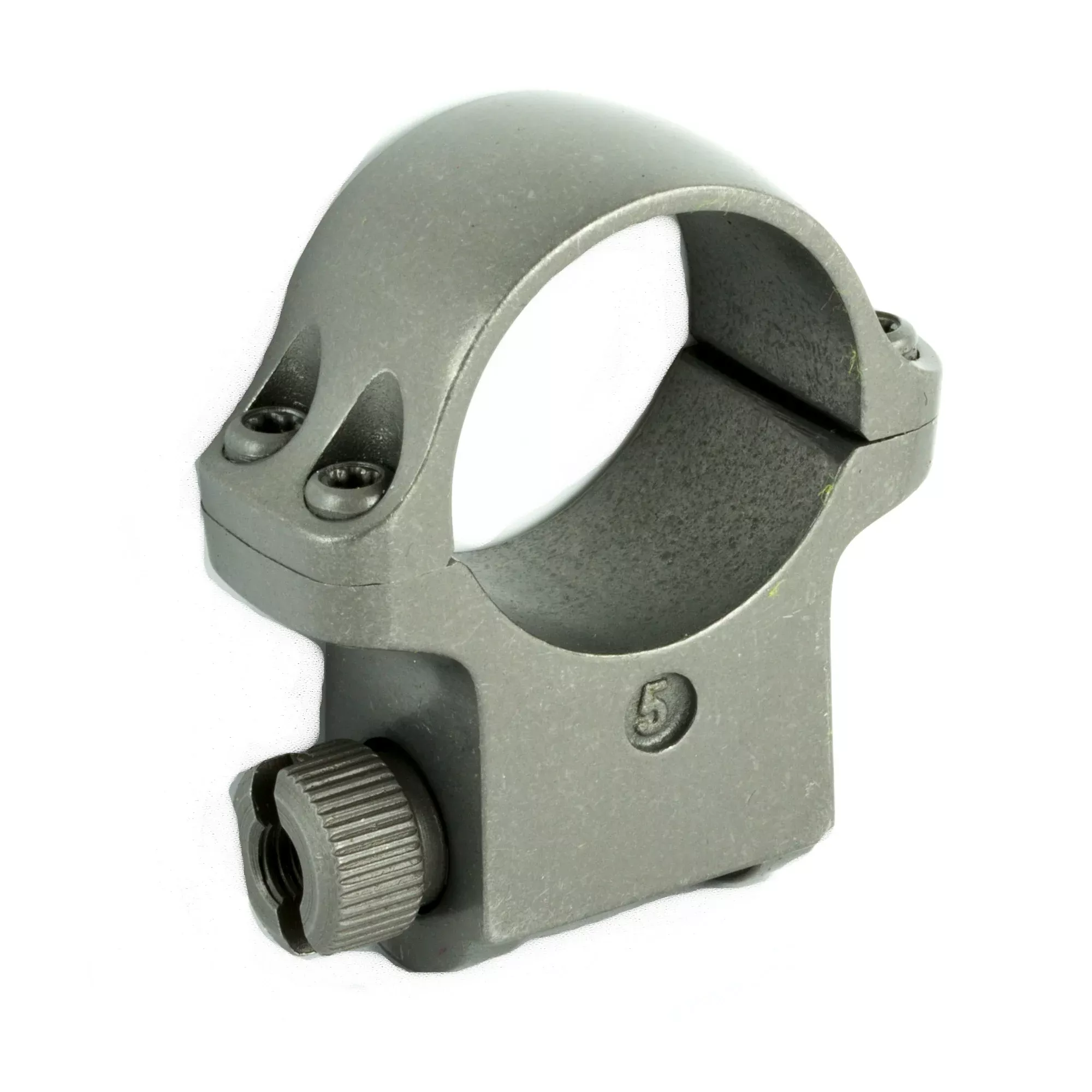 Ruger 1" High Scope Ring Set – Gloss Stainless Steel, 5KTG Compatible