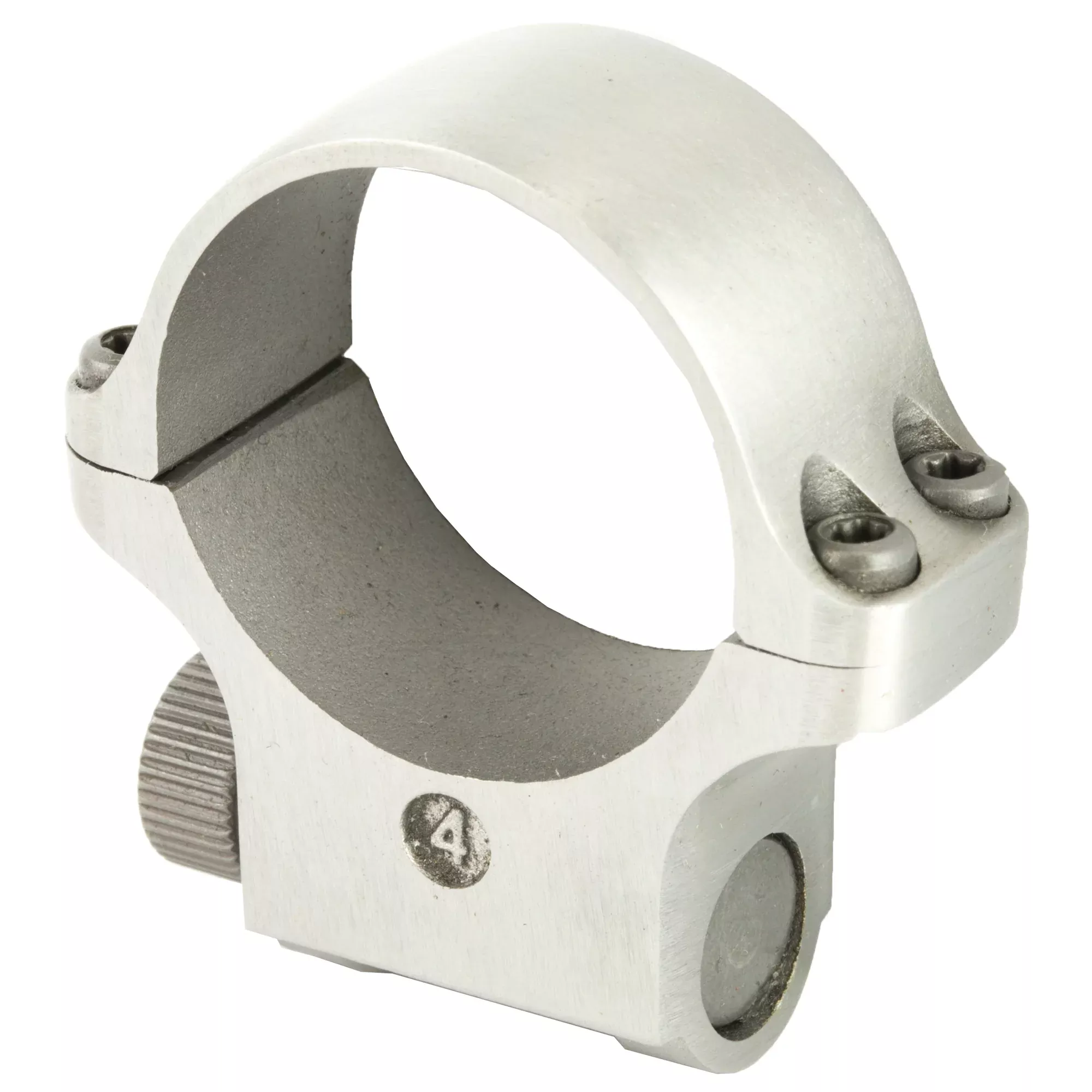 Ruger 30mm Medium Height Scope Rings – Stainless Steel, 4-Screw Design