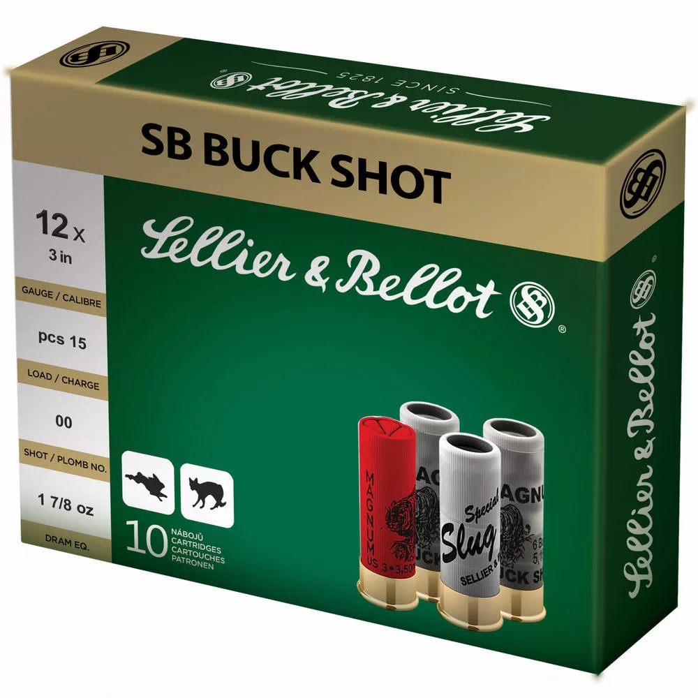 S&b 12 Gauge 3" 00 15pel 10/250
