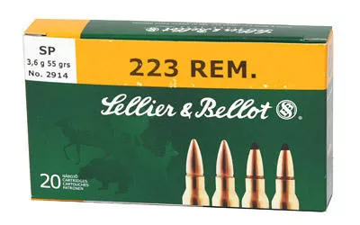 S&b 223Rem 55 Grain Full Metal Jacket 20/1000