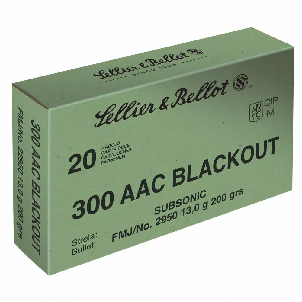 S&b 300Blackout 200gr Full Metal Jacket Subsonic20/1000