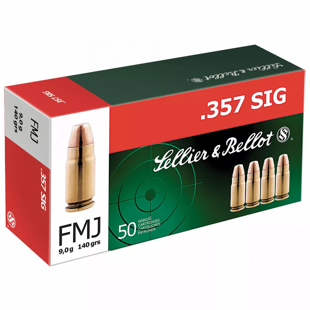 S&b 357sig 140gr Full Metal Jacket 50/1000