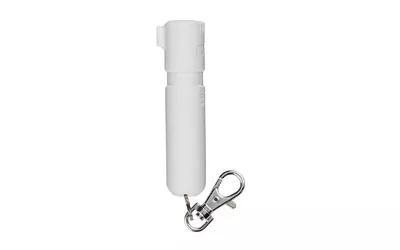 Sabre Mighty Discreet Pepper Spray – White Compact Keychain Design