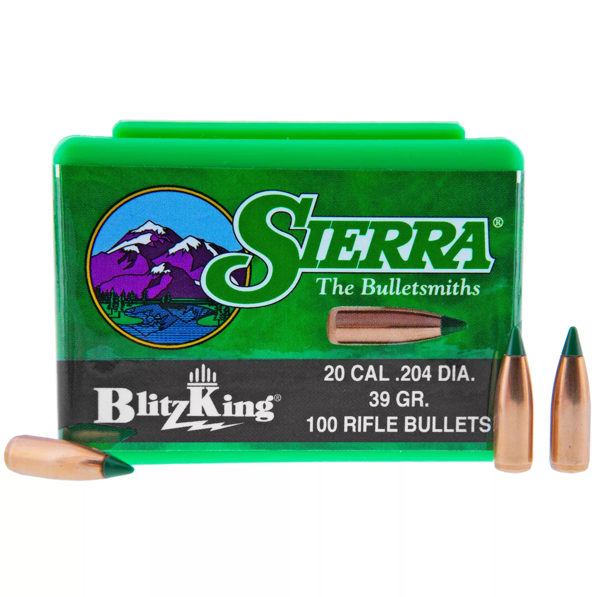 Sierra BlitzKing .204 Caliber 39 Grain Bullets – 100 Count