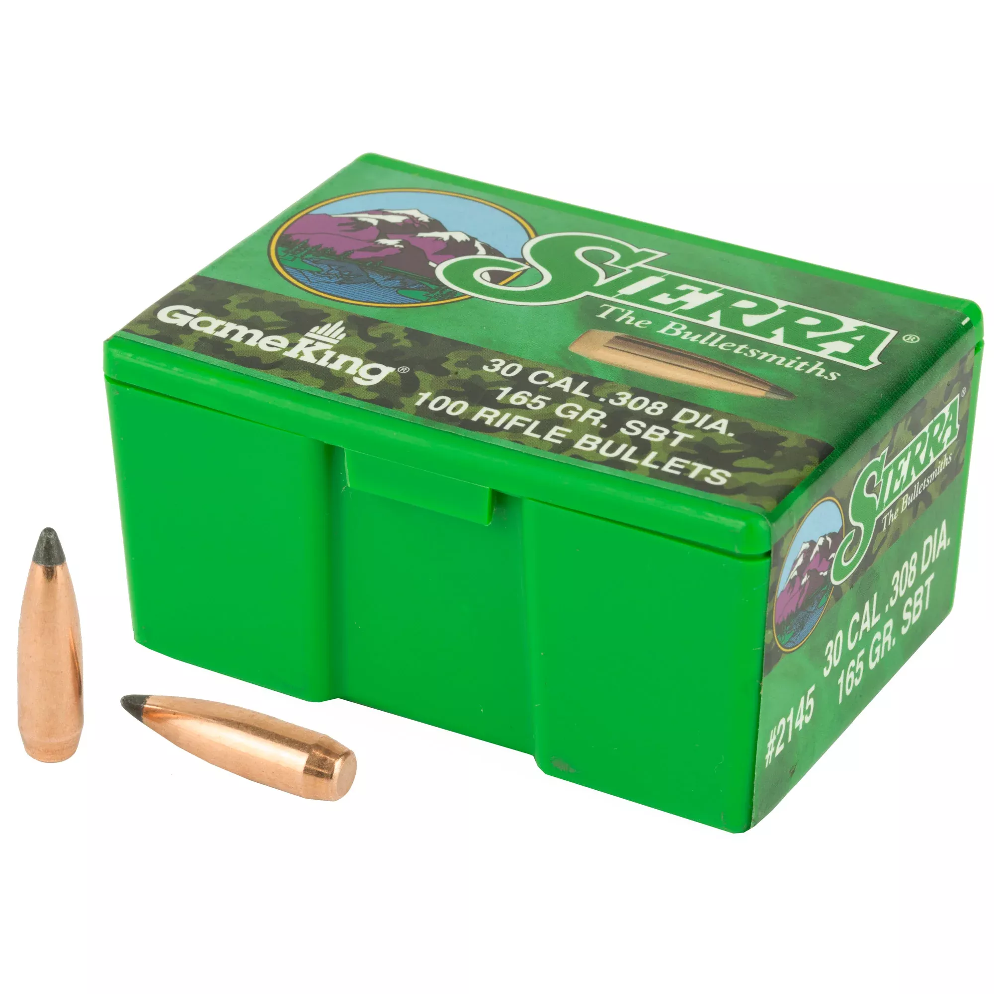 Sierra GameKing .308 165gr Boat Tail Bullets – 100 Count
