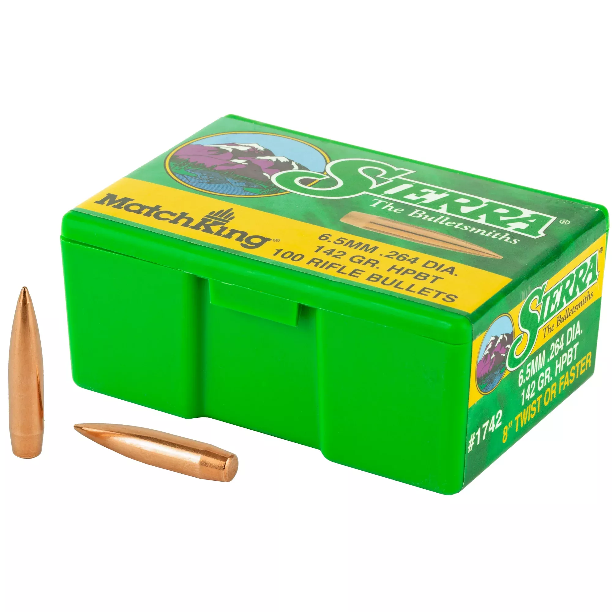Sierra MatchKing .264 142gr HPBT Bullets – 100 Count