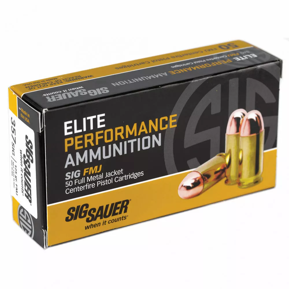 SIG AMMO 357SIG 125GR FMJ 50/1000