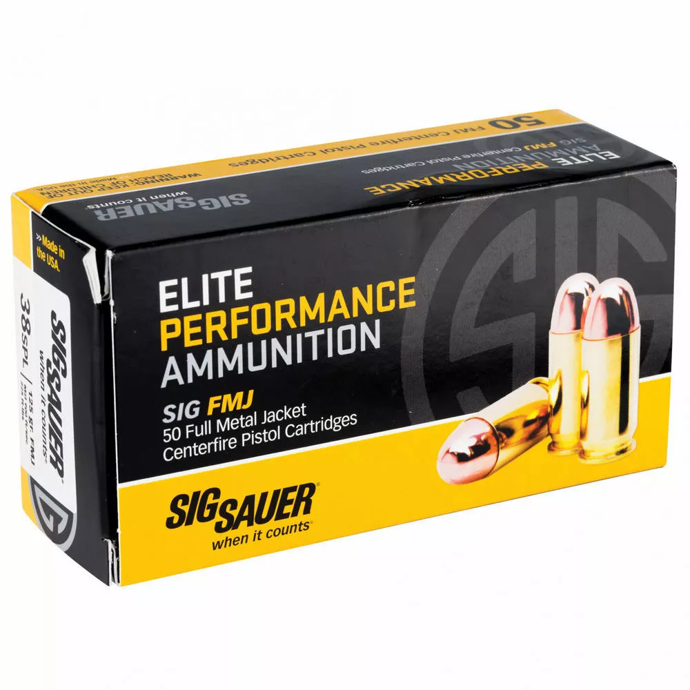SIG AMMO 38SPL 125GR FMJ 50/1000