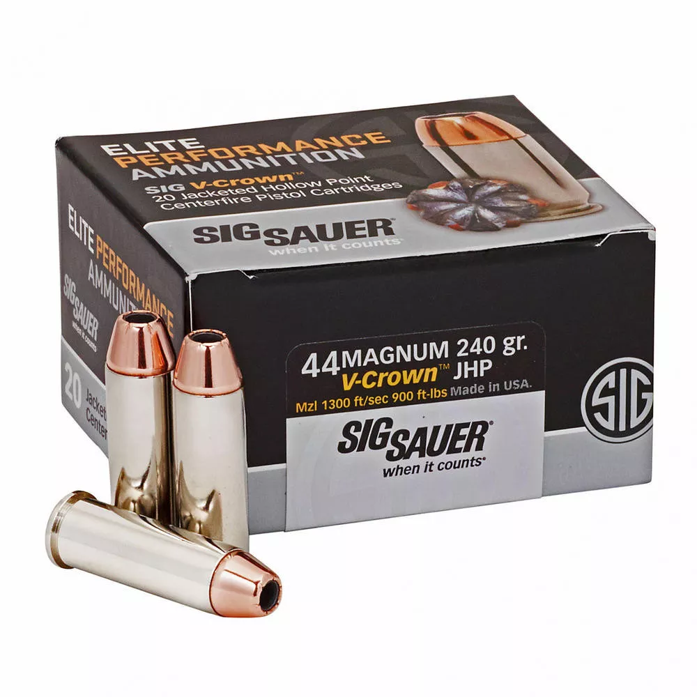 SIG AMMO 44MAG 240GR JHP 20/200