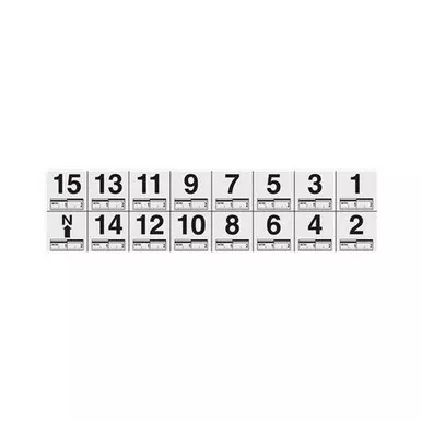 Sirchie PPS202 Photo Measure & Identifier Numbers w/ 0-2cm Scale