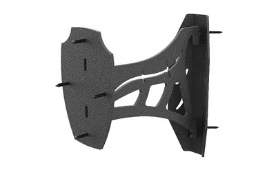 Skull Hooker Corner Shoulder Mount – Black Steel Trophy Display