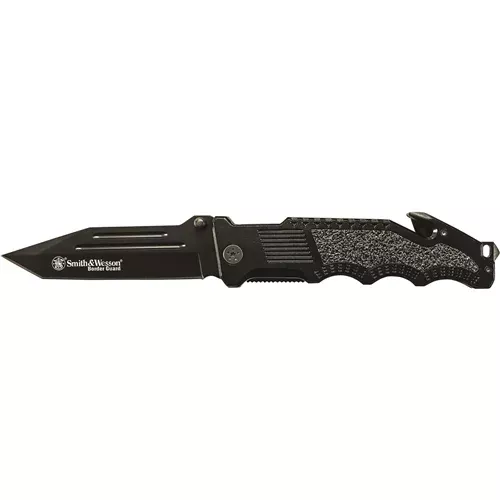 Smith & Wesson Border Guard Folder 4.5in Black Blade Aluminum Handle