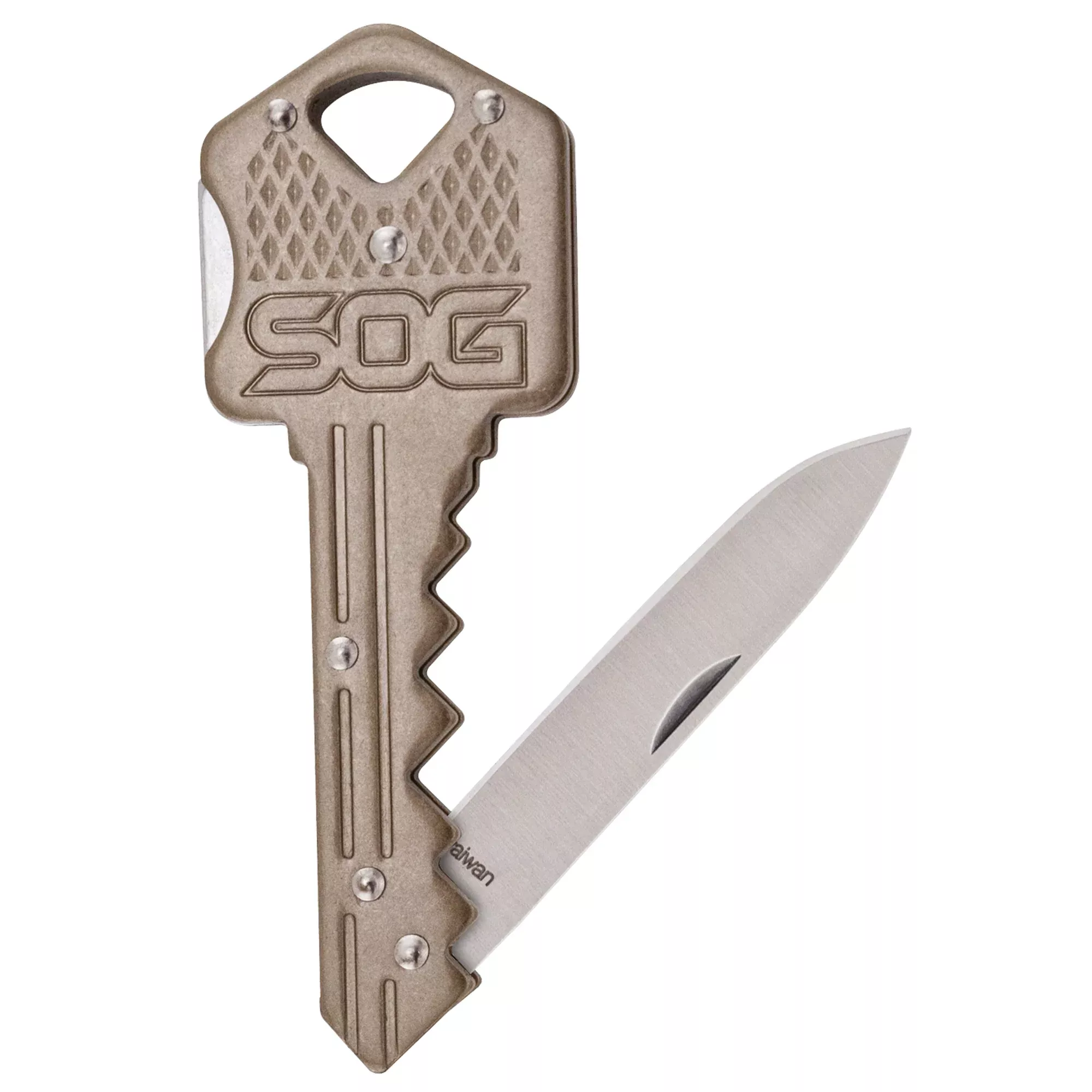 SOG KEY KNIFE BRASS 1.5 – Micro Folding Knife for Everyday Carry