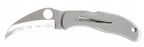 Spyderco Folding Knife Hawkbill Spyder Edge Blade 2.75" Stainless Handle