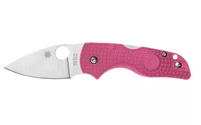 Spyderco Lil Native Lightweight Folding Knife – 2.42" Pink FRN Handle