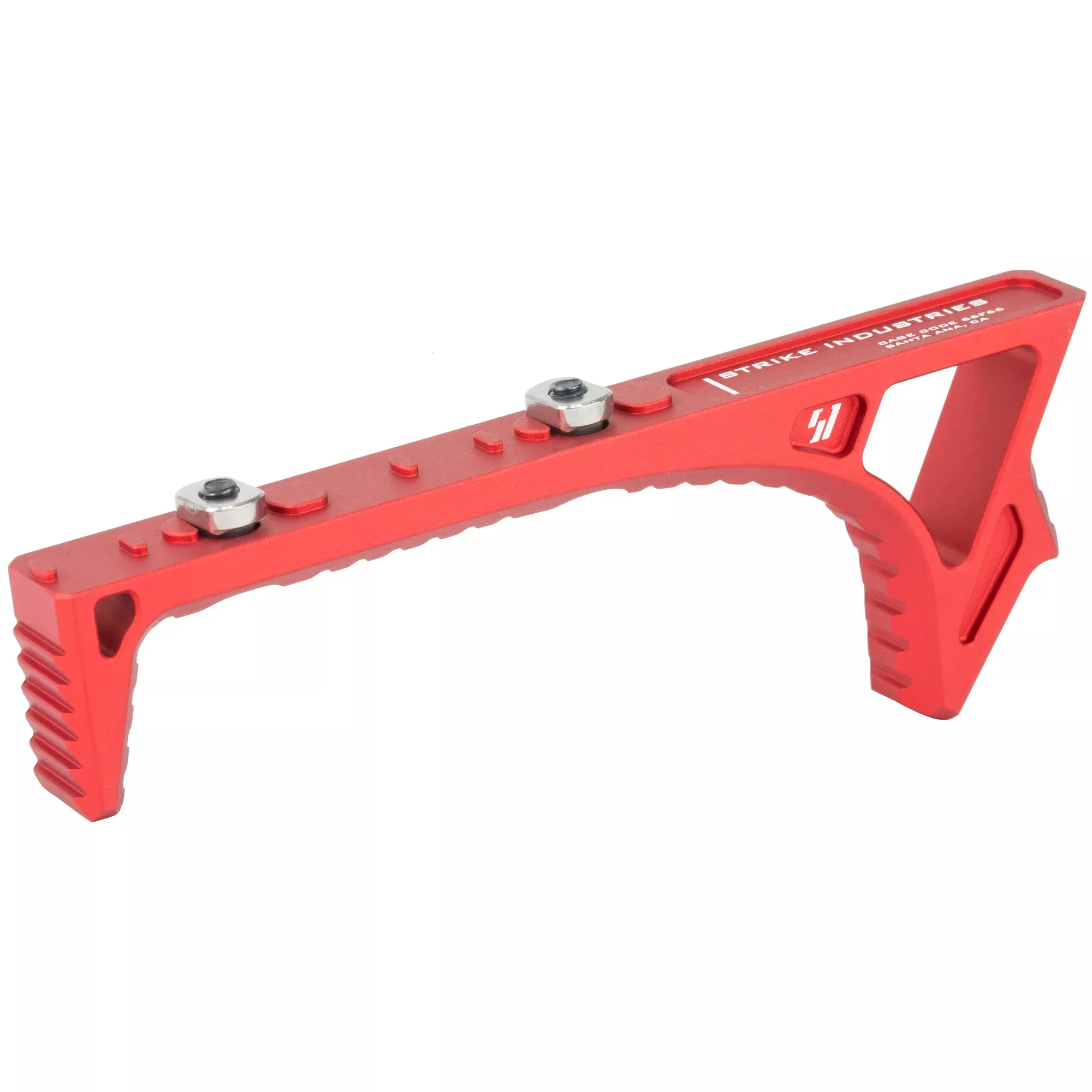 Strike Industries Link Curved Foregrip – Red Anodized AR-15/M-LOK