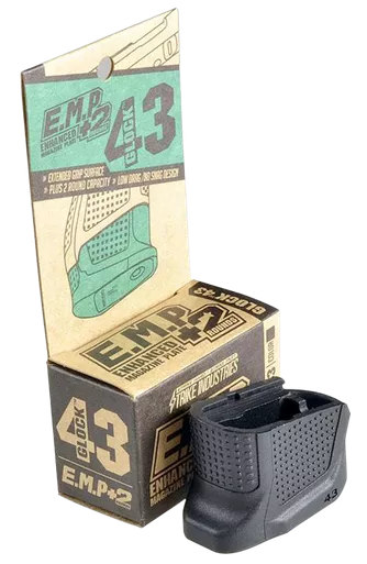 Strike Mag Plate For Glock 43 Blk