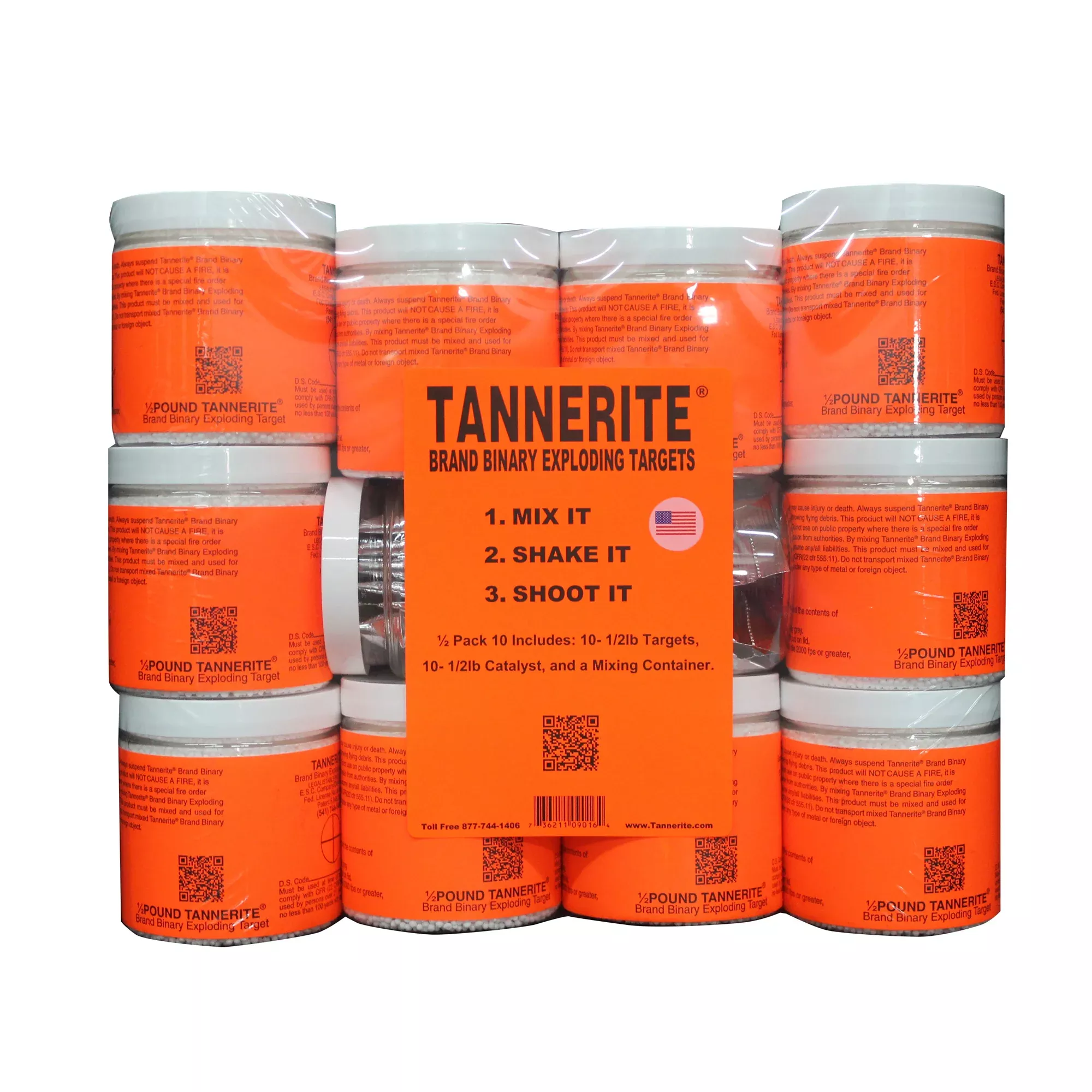 Tannerite Brick 1/2 lb Exploding Targets – 10 Pack