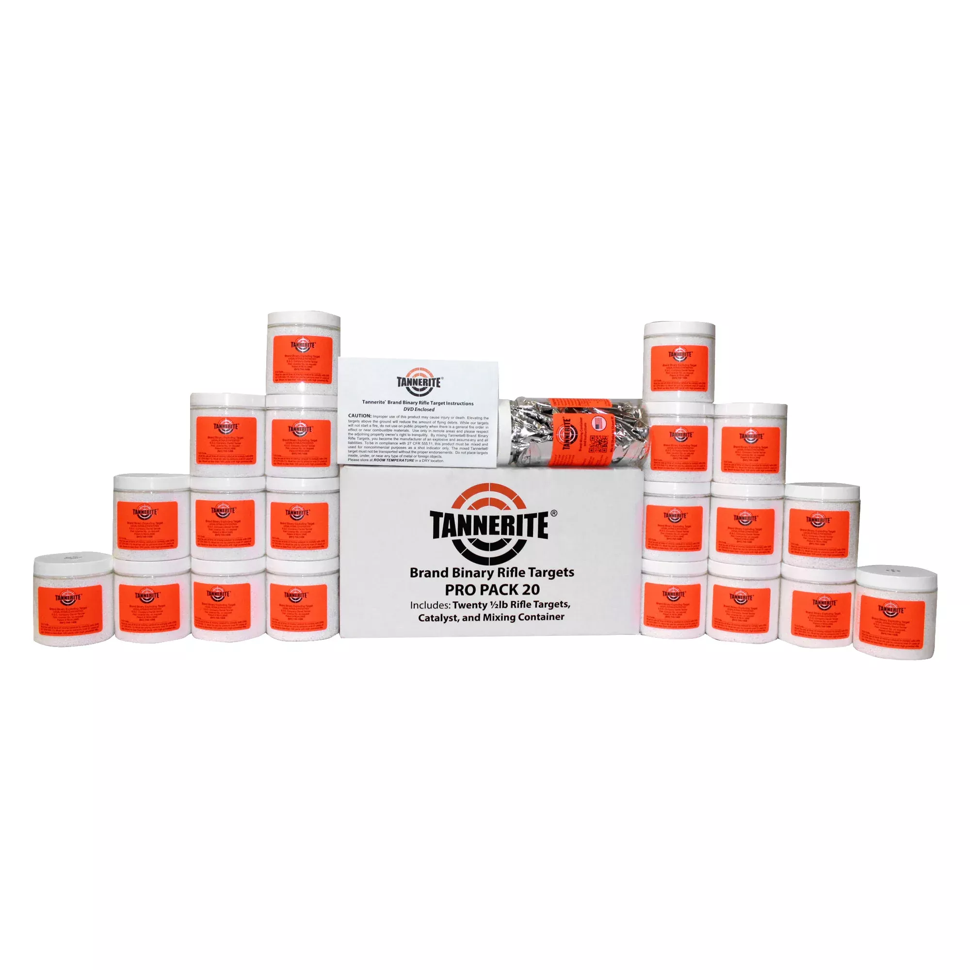 Tannerite ProPack 20 Binary Exploding Targets – Twenty 1/2 lb Reactive Targets