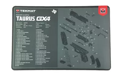 TekMat Tekmat for Taurus GX4 Cleaning Mat Black