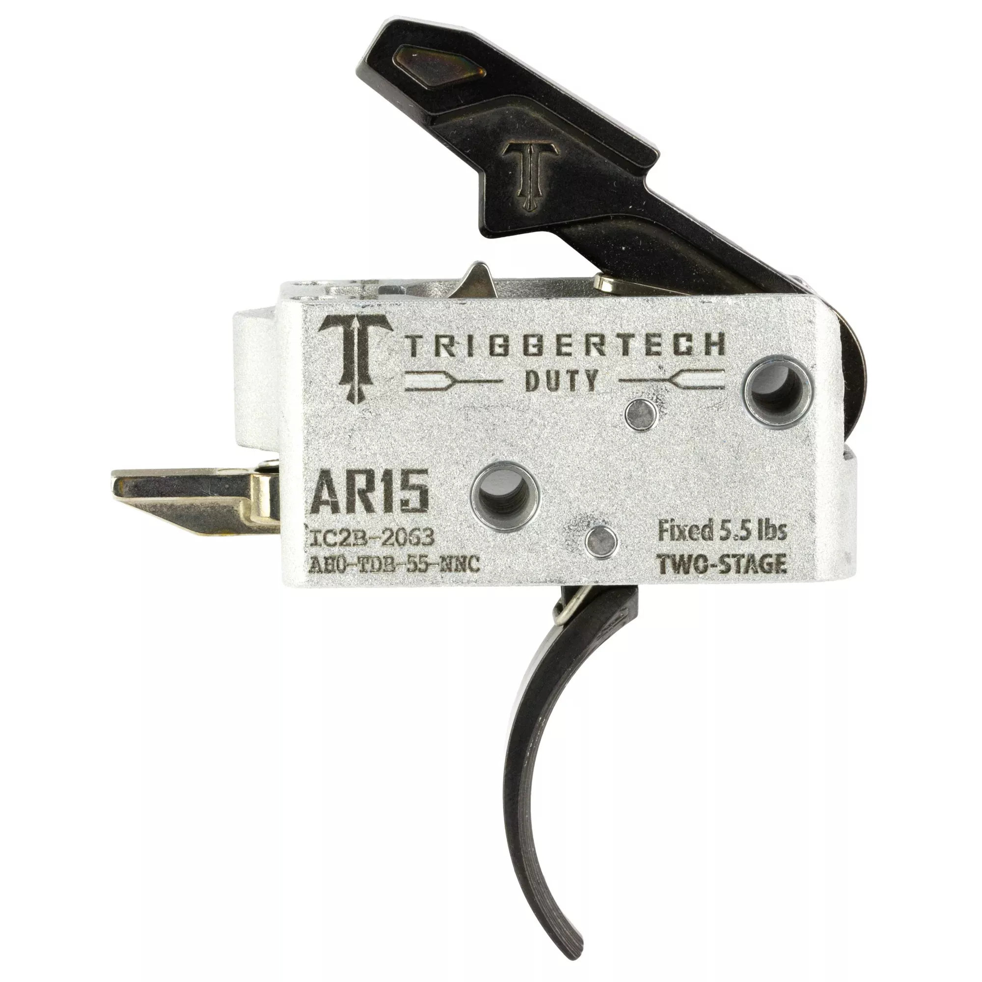 TriggerTech AR-15 Duty Two-Stage Trigger – Curved, 5.5 lb Pull