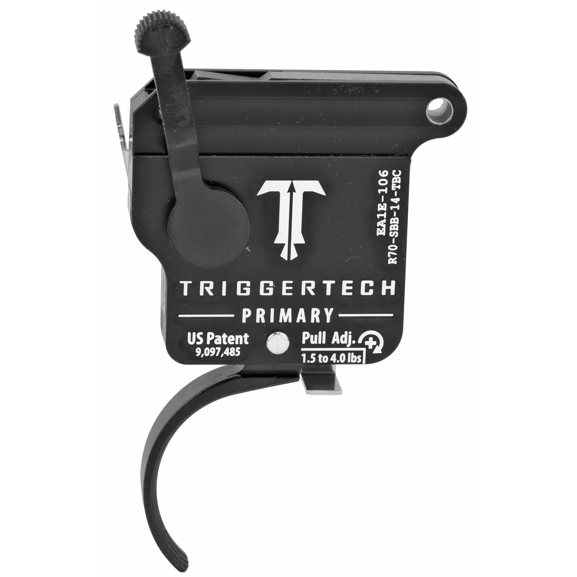 TriggerTech Primary Curved Trigger – Remington 700 Right-Hand Bolt