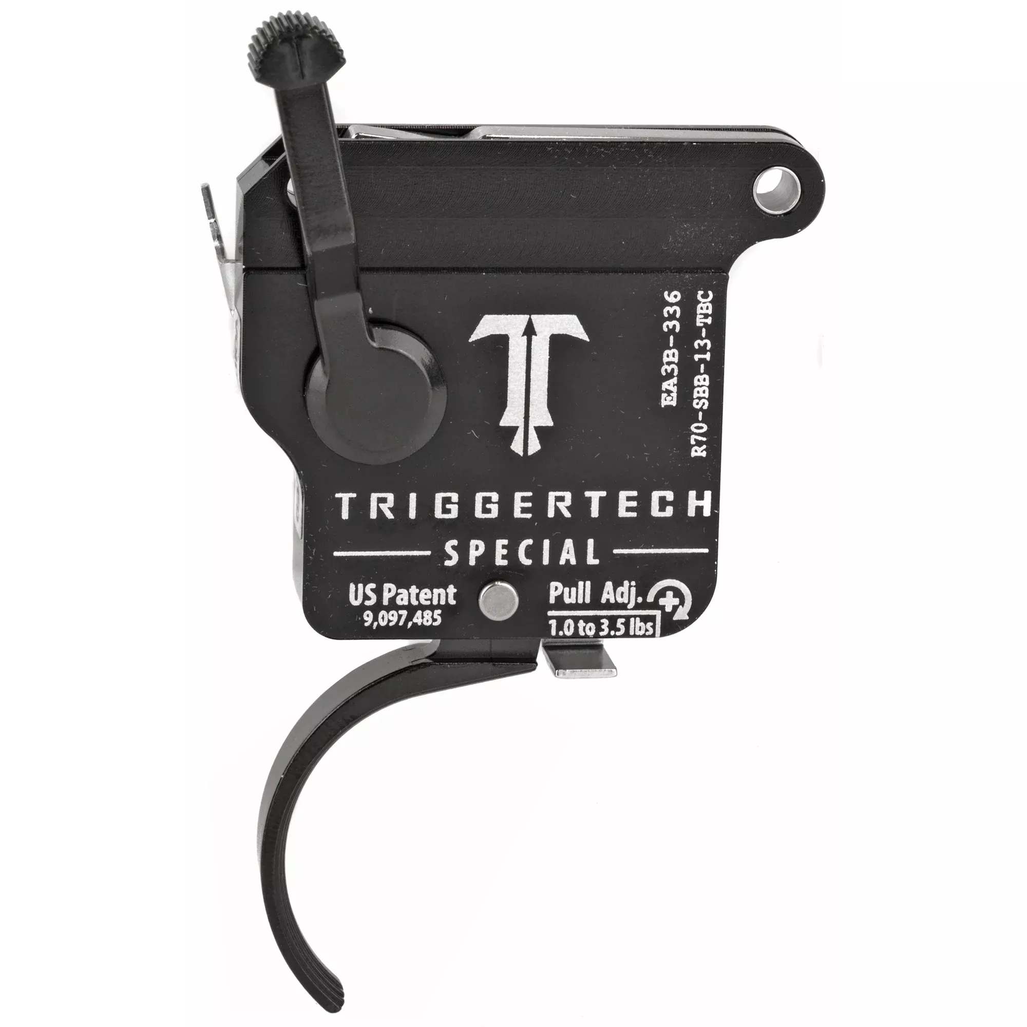 TriggerTech Special Curved Trigger for Remington 700 – Right-Hand Bolt