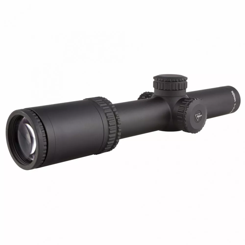 TRIJICON ACCUPOWER 1-4X24 MIL-SQ RED
