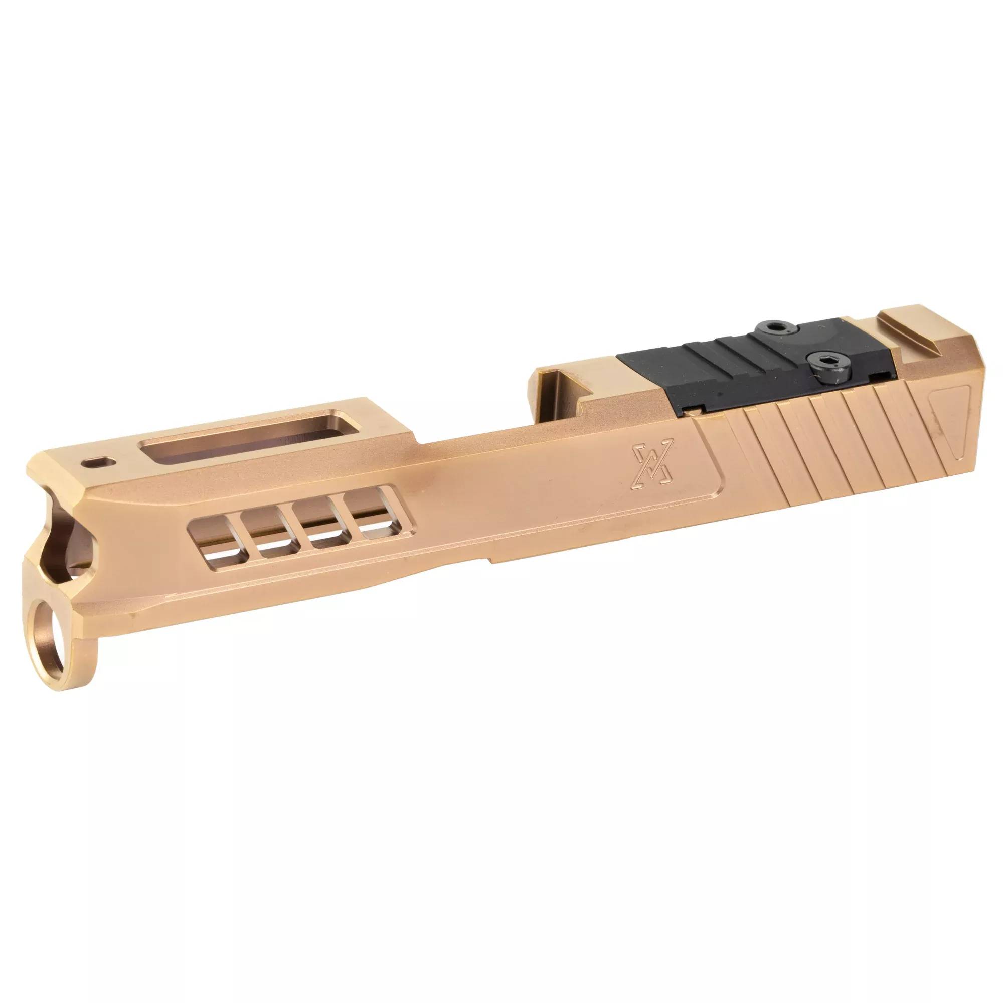 True Precision Slide for Glock 43 – RMS Optic Cut, Copper PVD Finish