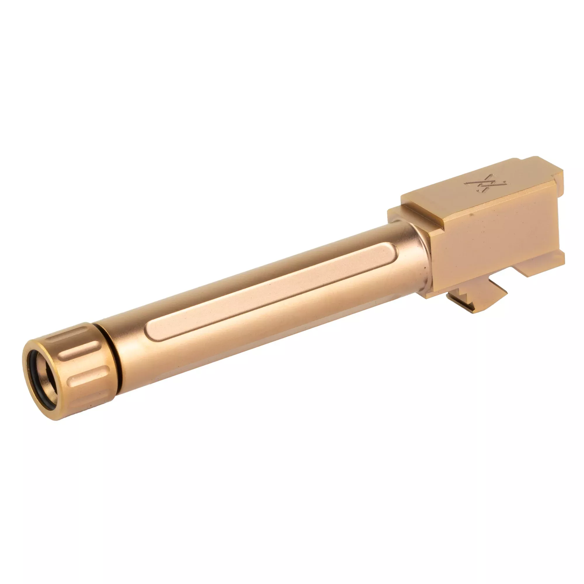 True Precision Threaded Barrel for Glock 19 – Copper PVD, Suppressor-Ready