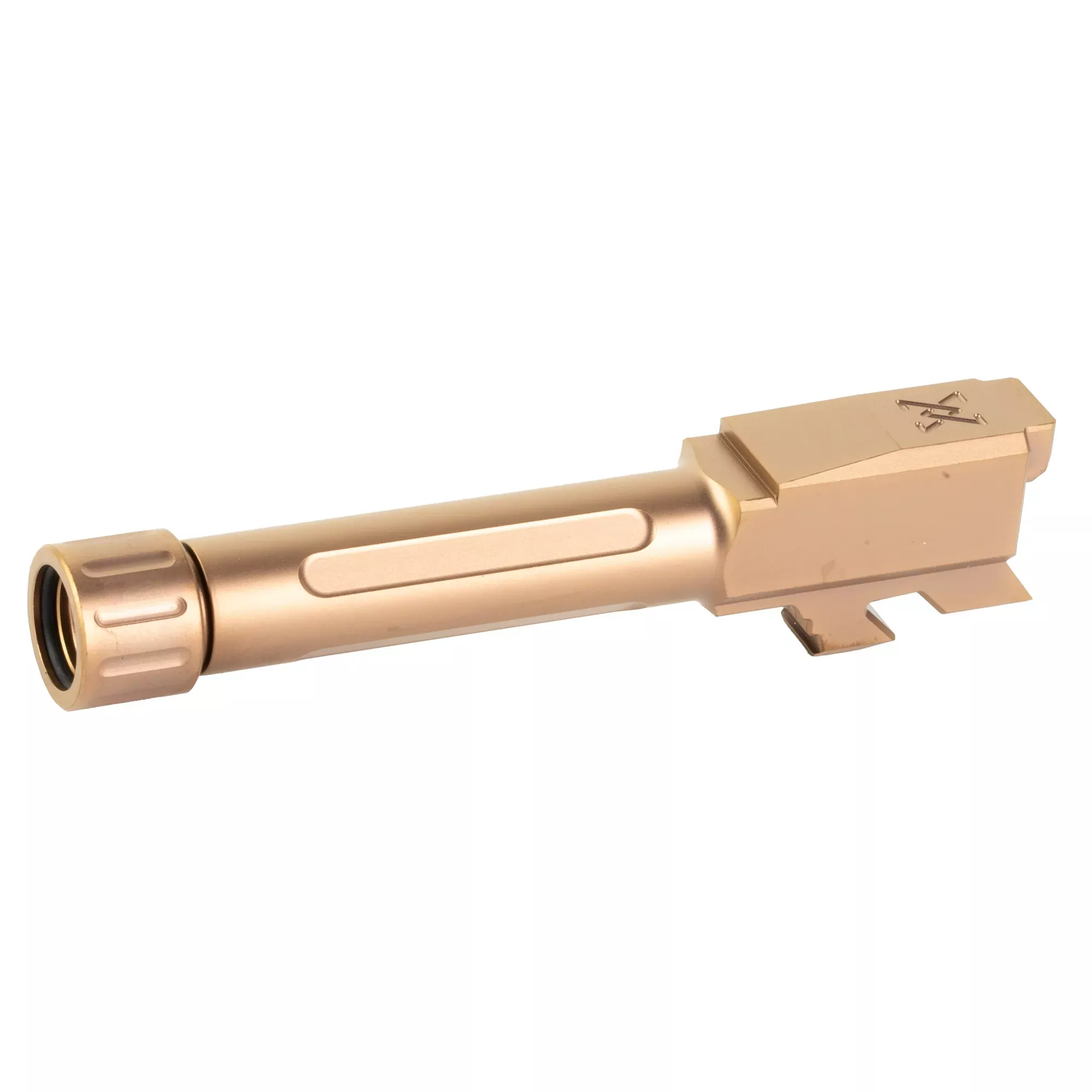 True Precision Threaded Barrel for Glock 43 – Copper TiN Finish