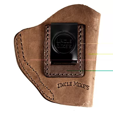 Uncle Mike's Leather Iwb Holster Size 2 Ambidextrous Brown