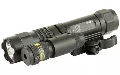 UTG LED Flashlight w/Adjustable Red Laser 400Lm wQD Mount