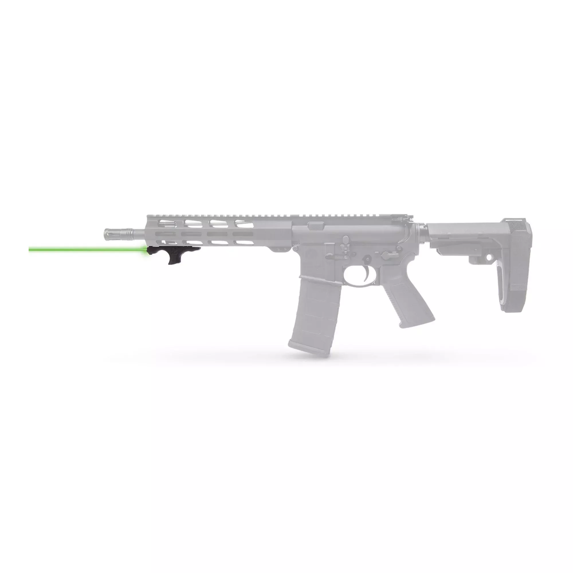 Viridian HS1 Hand Stop with Red Laser – Picatinny Rail