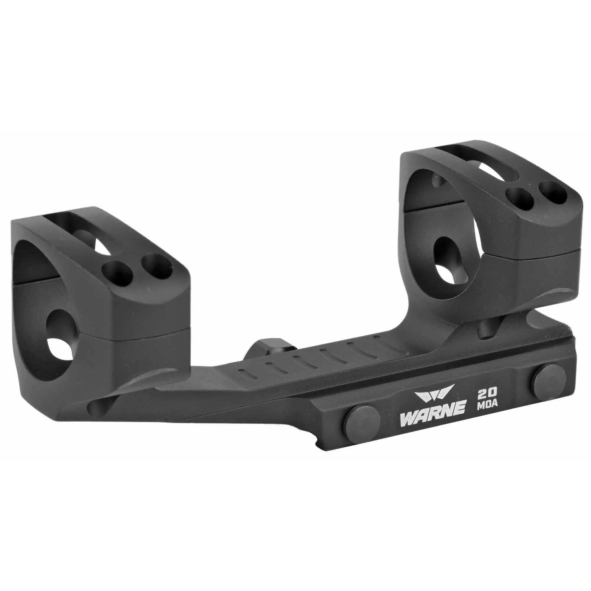 Warne 20MOA Extended Skeleton 30mm Scope Mount – Black