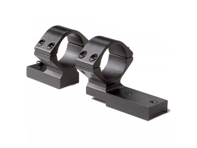 Weatherby Mount/Ring Set for Mark V 6-Lug – 1" Medium Height, Matte Black