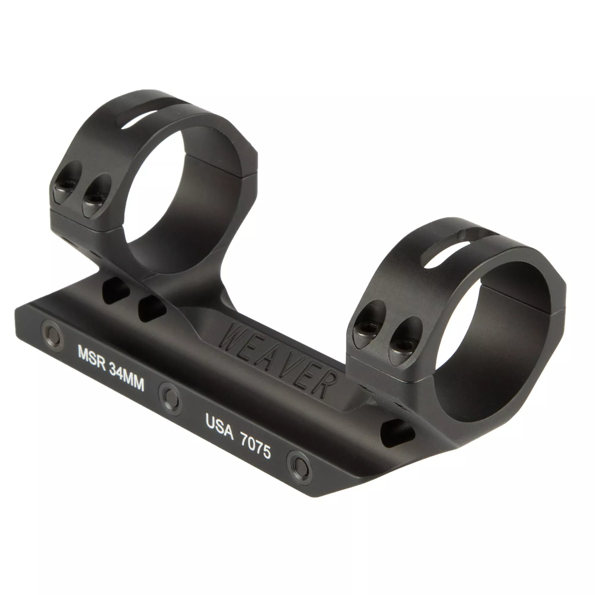 Weaver 34MM Fixed MSR Mount Matte – Tactical Scope Mounting System