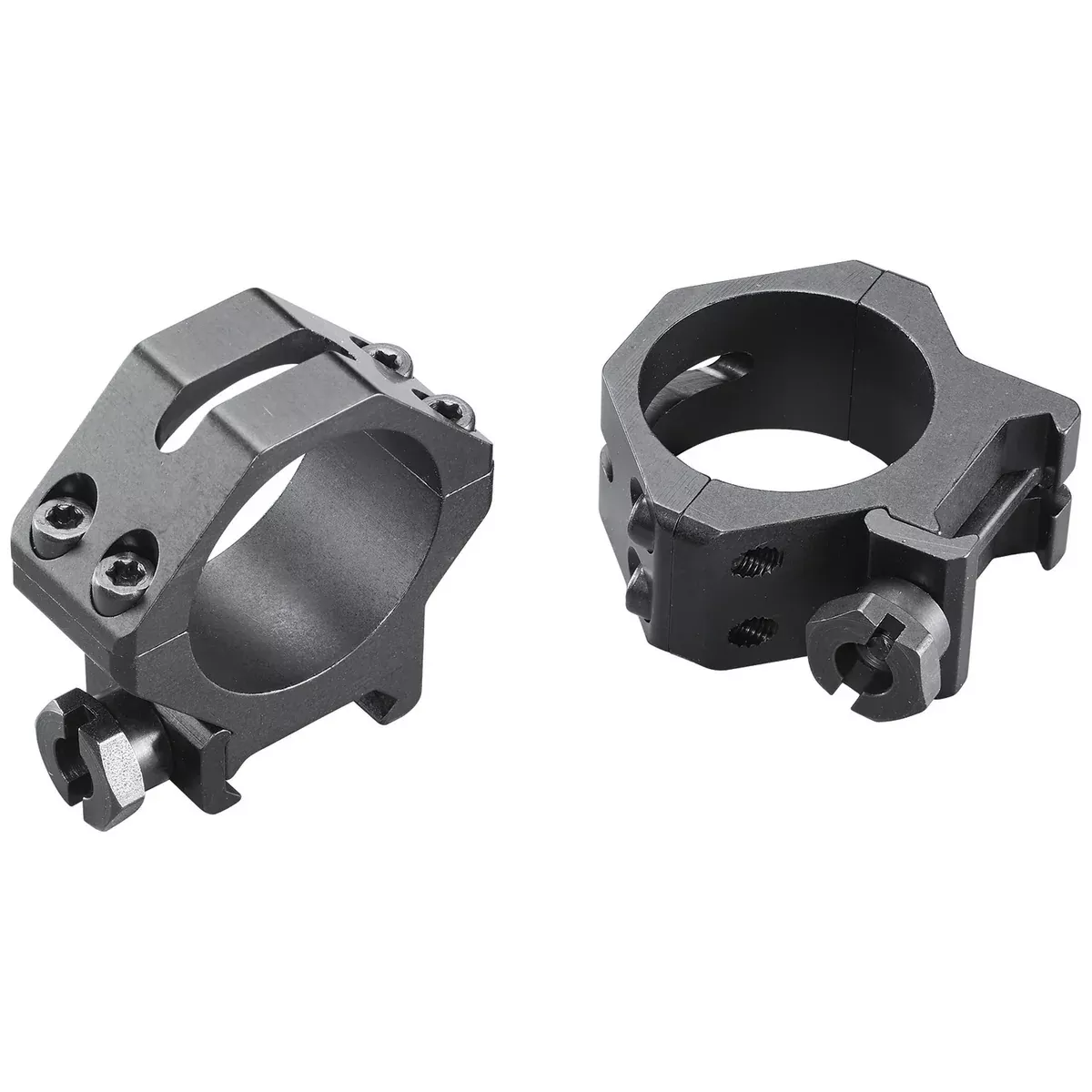 Weaver Mounts 48364 Four-Hole Skeleton RingsMatte Black 30mm Low