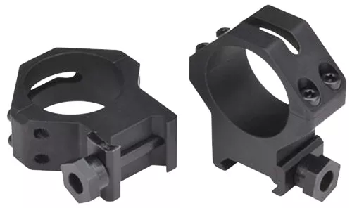 Weaver Mounts 48366 Four-Hole Skeleton RingsMatte Black 30mm High