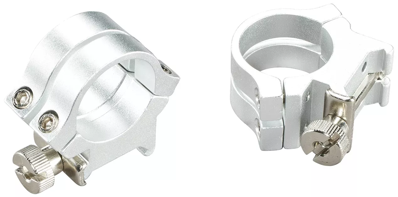 Weaver Mounts 49056 Quad Lock Detachable RingsSilver 1" High