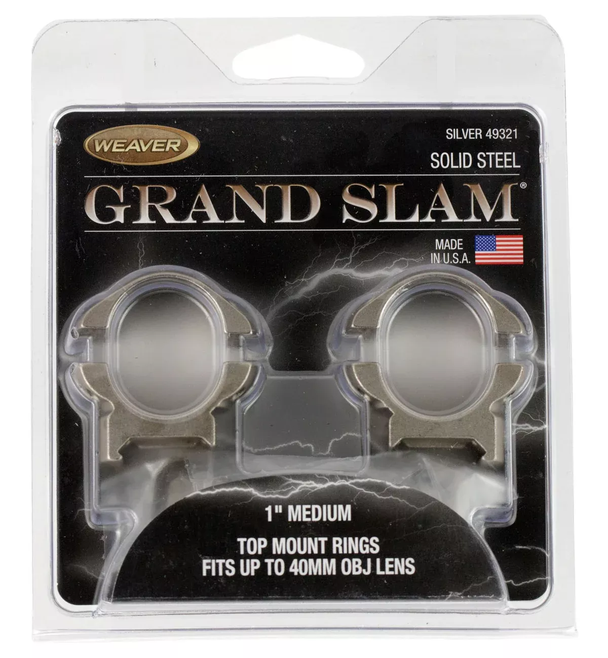 Weaver Mounts 49323 Grand SlamWarne/Weaver 1" Extra High Silver
