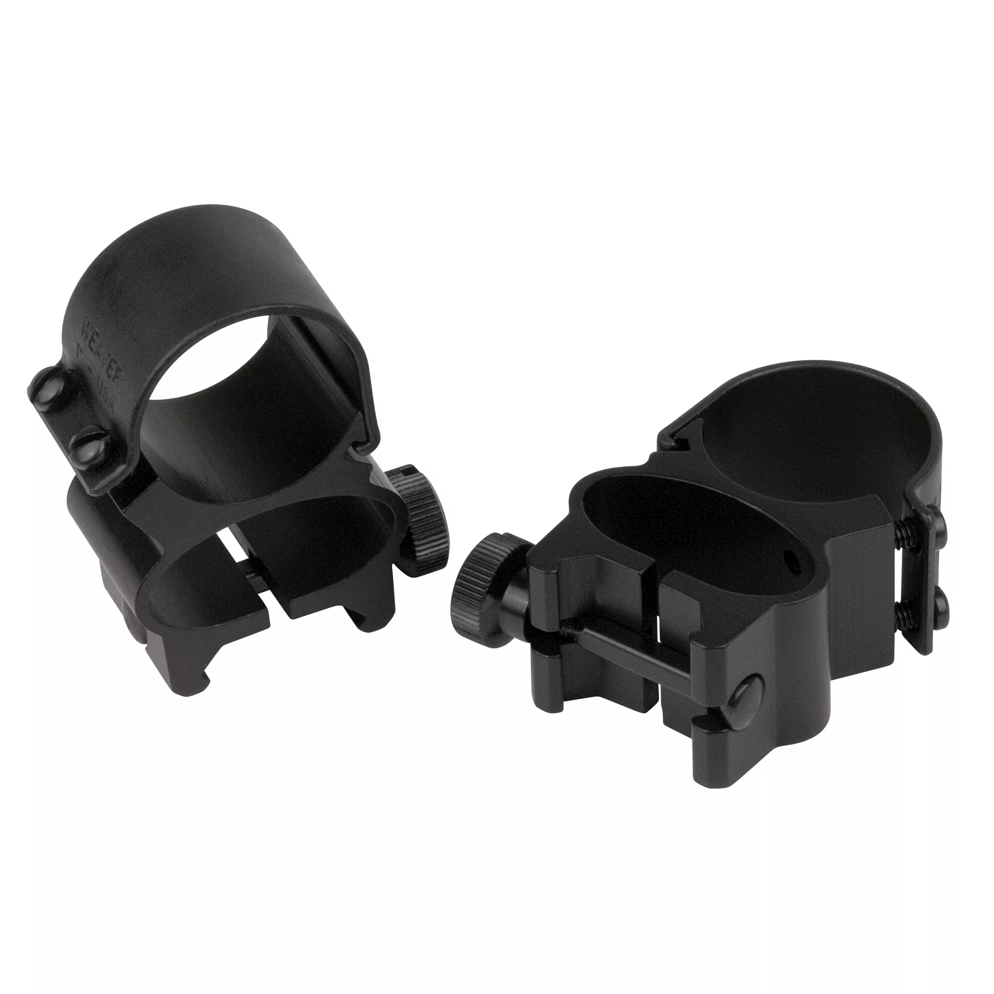 Weaver See-Through Top Mount Rings 1" Matte – Low-Profile Scope Mounting