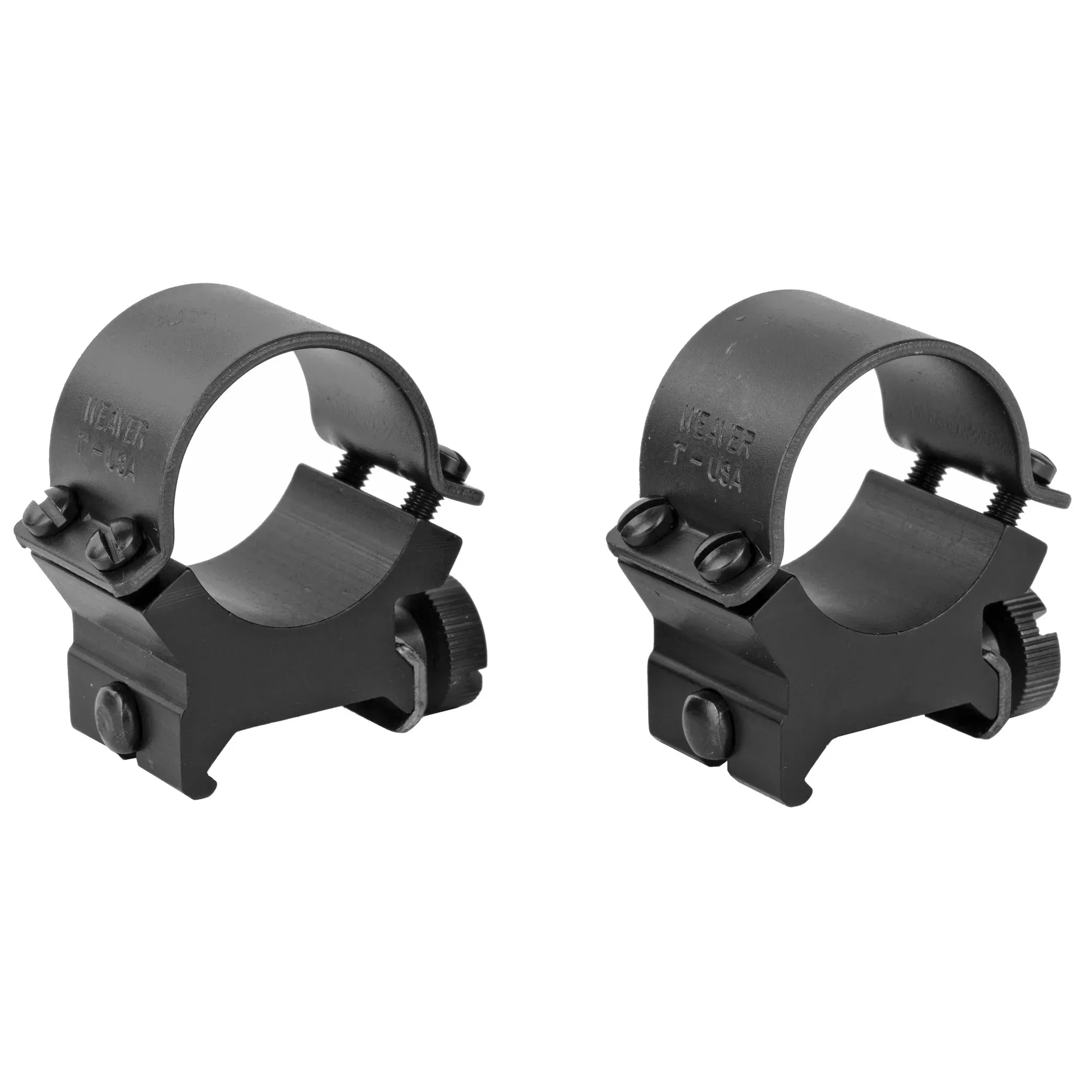 Weaver Sure Grip Rings 1" High Matte – Steel Scope Rings