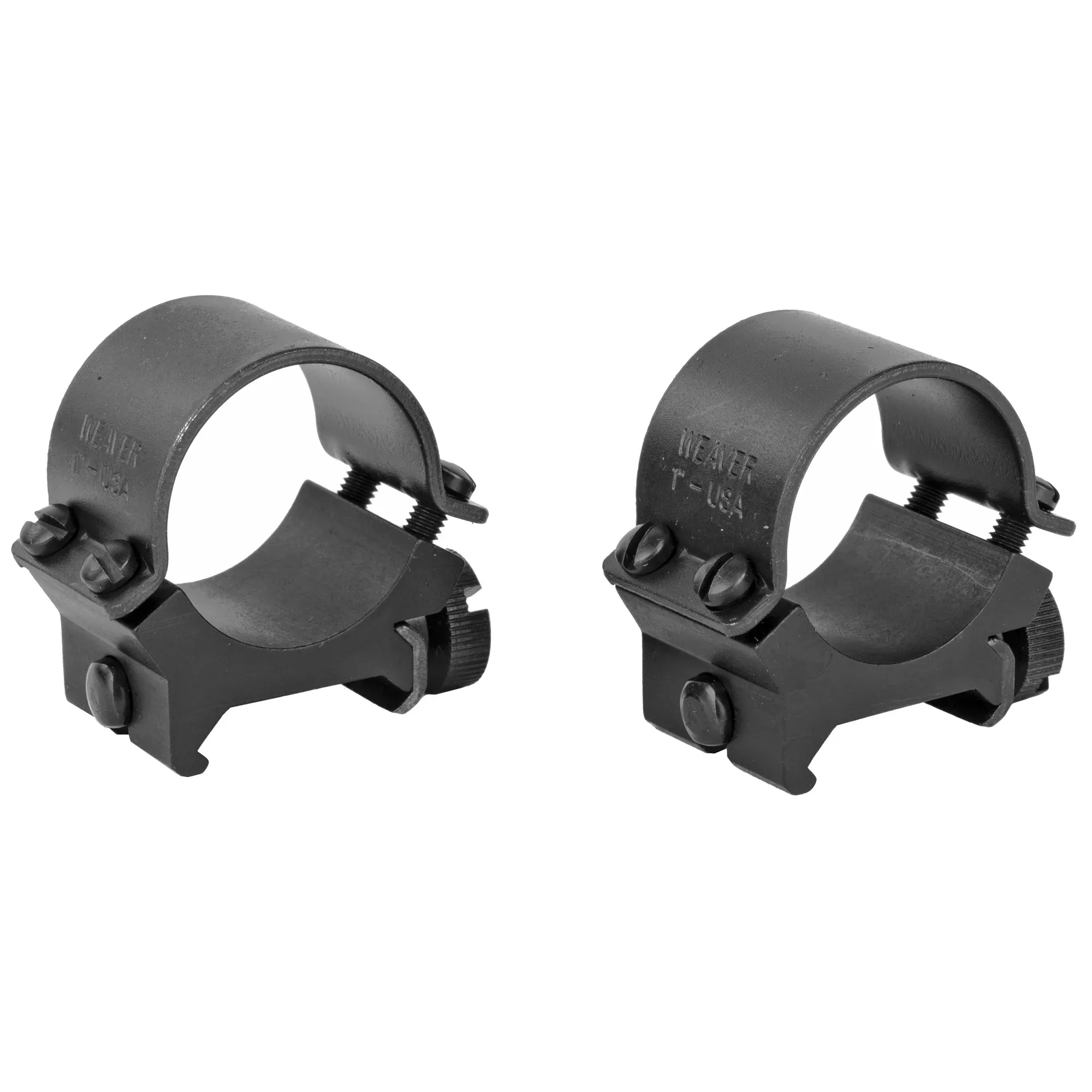 Weaver Sure Grip Rings 1" Medium Matte – Steel Scope Rings