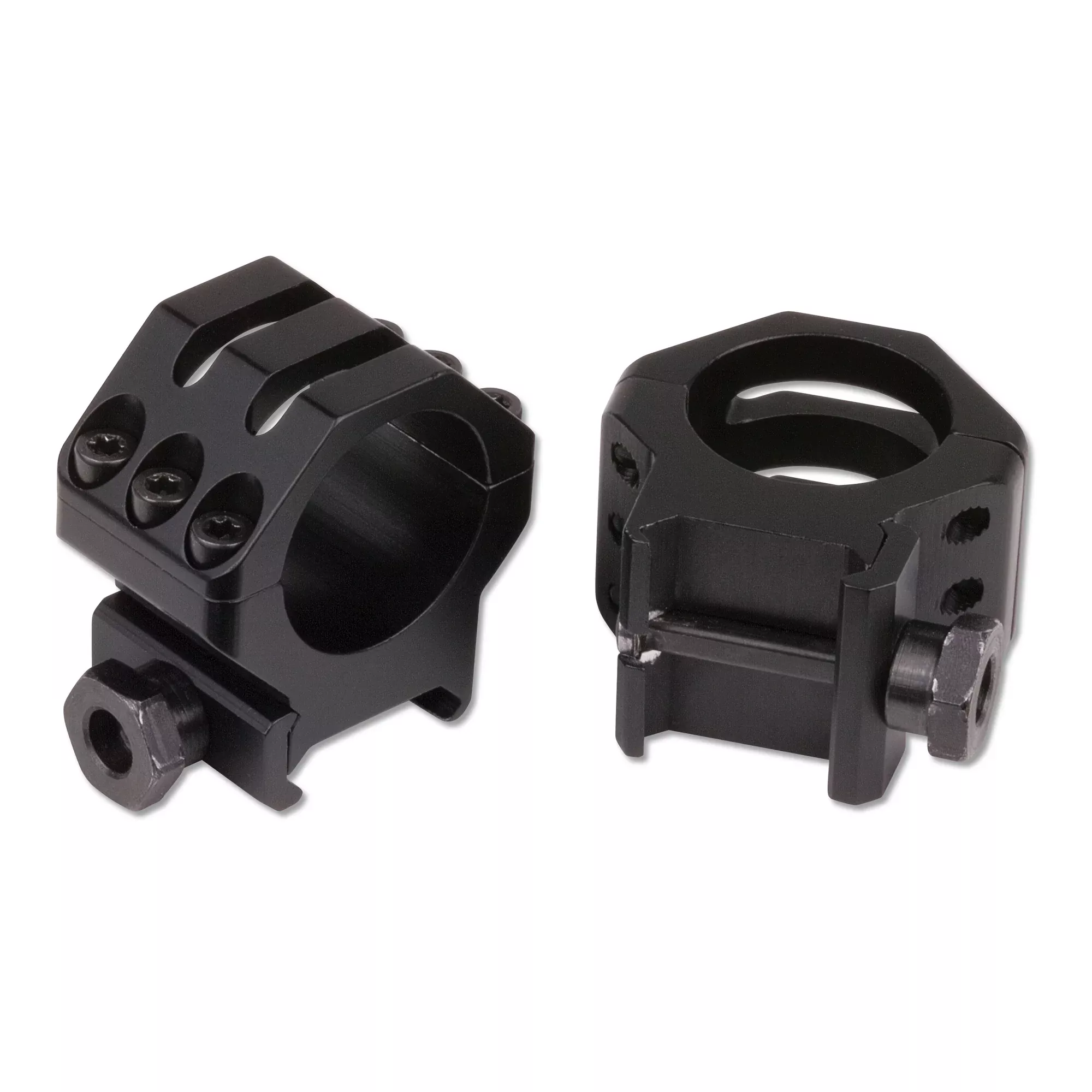 Weaver Tactical 6-Hole High 1" Scope Rings – Matte Finish